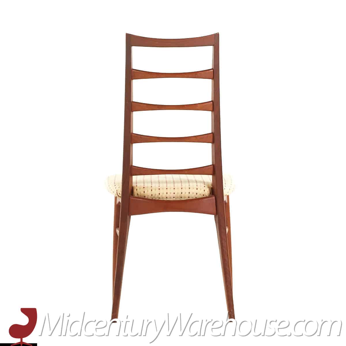 Niels Otto Møller for Koefoeds Hornslet Mid Century Danish Teak Ladder Back Dining Chairs - Set of 6