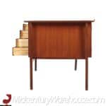 svend madsen mid century danish teak bow front desk