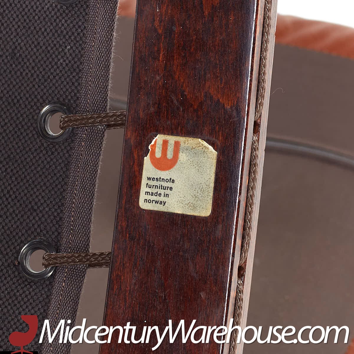 westnofa siesta mid century rosewood lowback lounge chairs - pair