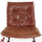 westnofa siesta mid century rosewood lowback lounge chairs - pair