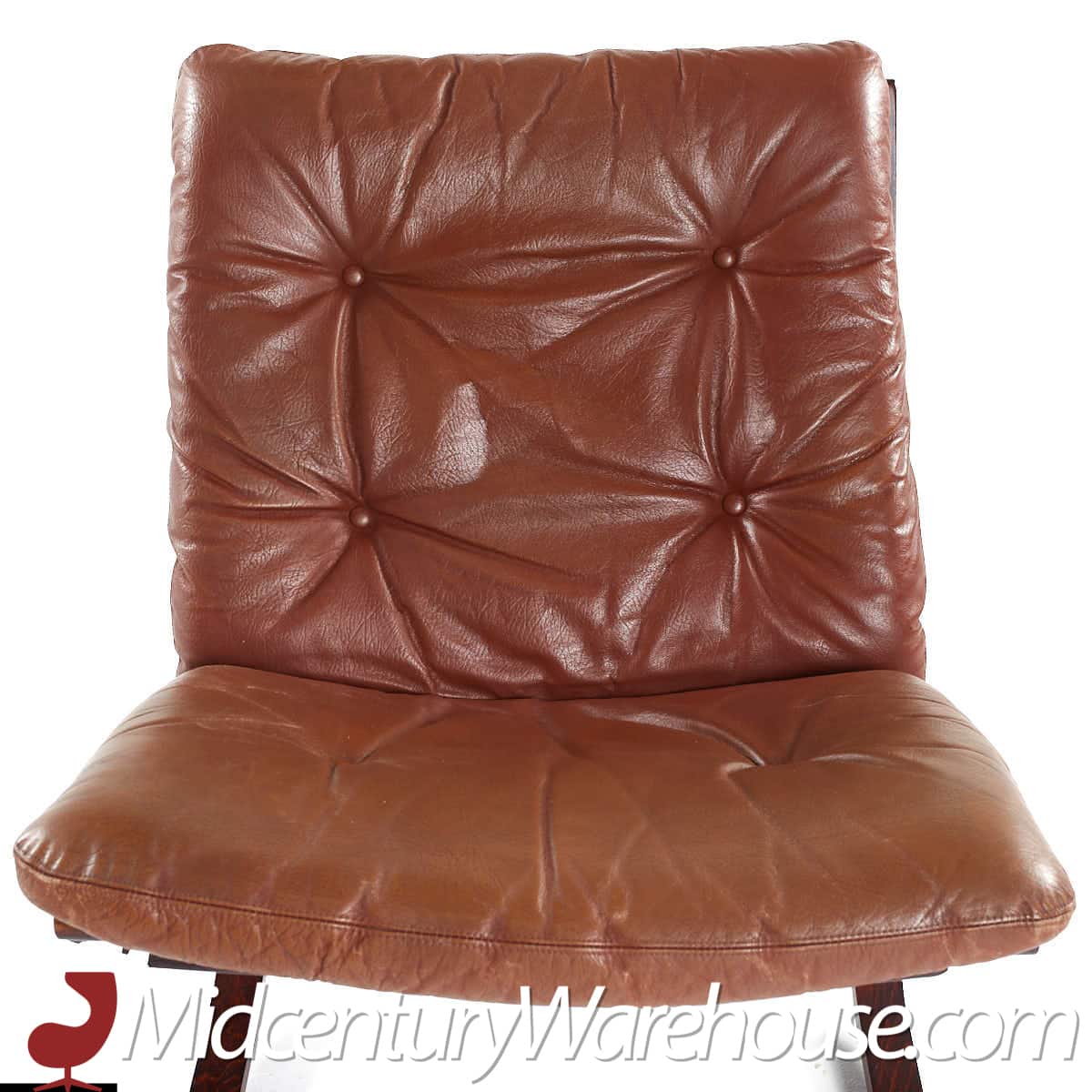 westnofa siesta mid century rosewood lowback lounge chairs - pair