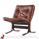 westnofa siesta mid century rosewood lowback lounge chairs - pair
