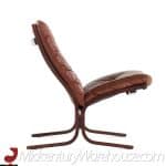 westnofa siesta mid century rosewood lowback lounge chairs - pair