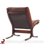 westnofa siesta mid century rosewood lowback lounge chairs - pair