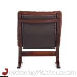 westnofa siesta mid century rosewood lowback lounge chairs - pair