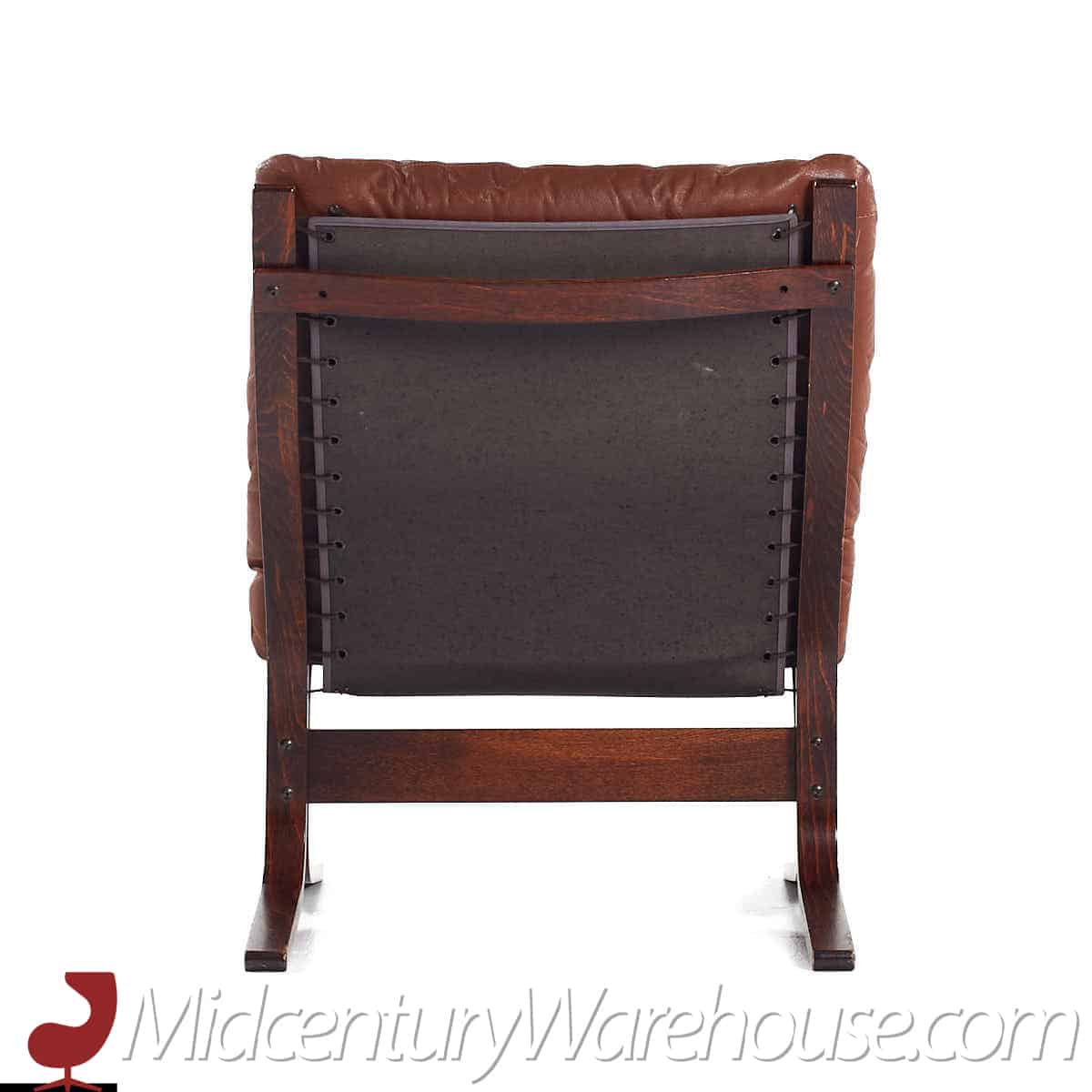 westnofa siesta mid century rosewood lowback lounge chairs - pair