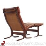Westnofa Siesta Mid Century Rosewood and Leather Highback Chair with Ottoman | Mid Century Modern Furniture - Mid Century Furniture Chicago Westnofa Siesta Mid Century Rosewood and Leather Highback Chair with Ottoman