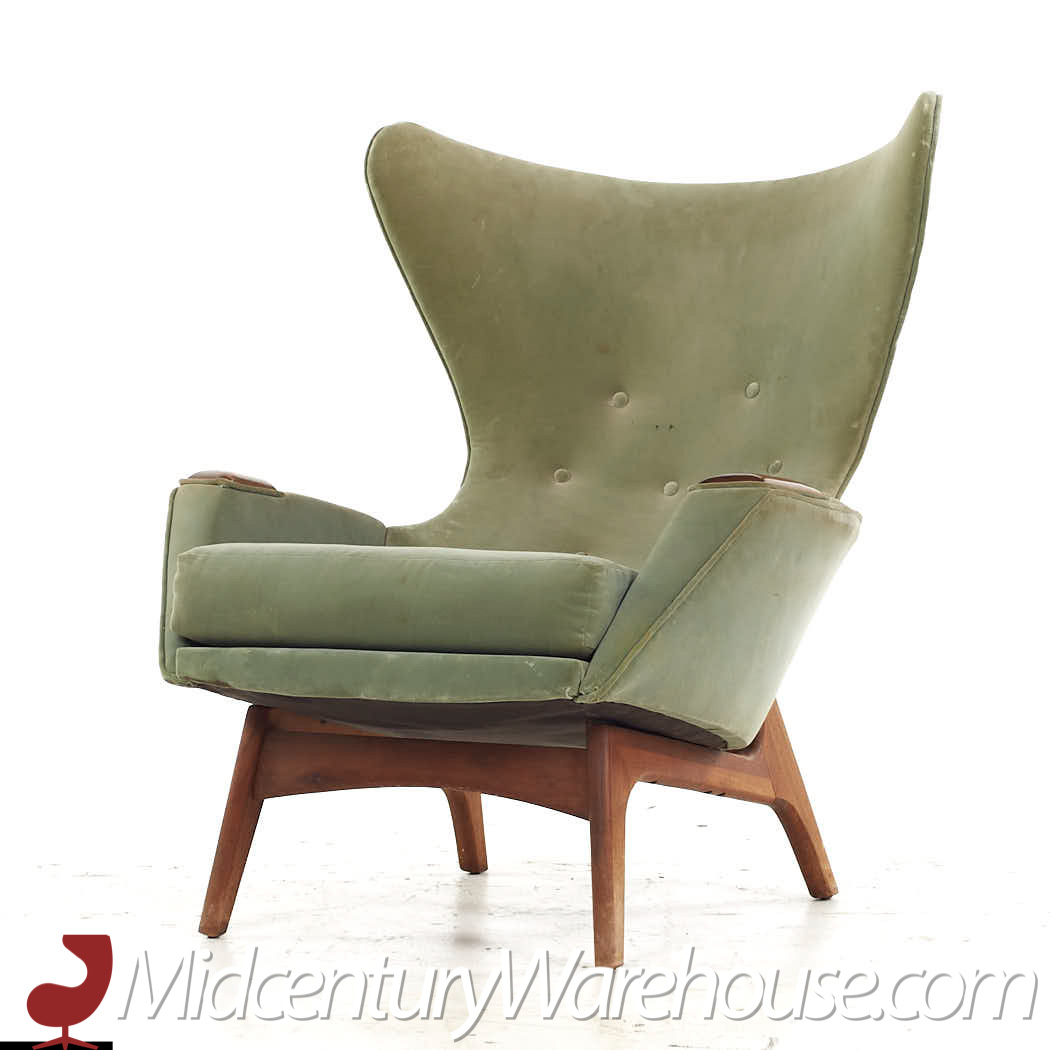 Adrian Pearsall for Craft Associates Mid Century Model 2231 Lounge Chair with Ottoman