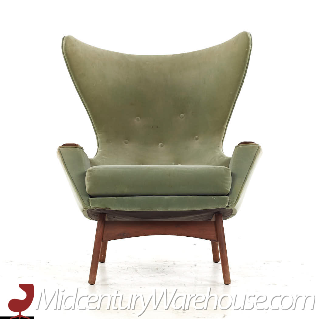 Adrian Pearsall for Craft Associates Mid Century Model 2231 Lounge Chair with Ottoman