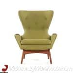 Adrian Pearsall for Craft Associates Mid Century 2231-c Walnut Wing High Back Chair