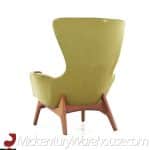 Adrian Pearsall for Craft Associates Mid Century 2231-c Walnut Wing High Back Chair