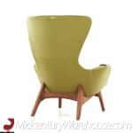 Adrian Pearsall for Craft Associates Mid Century 2231-c Walnut Wing High Back Chair