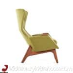 Adrian Pearsall for Craft Associates Mid Century 2231-c Walnut Wing High Back Chair