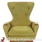Adrian Pearsall for Craft Associates Mid Century 2231-c Walnut Wing High Back Chair