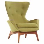 Adrian Pearsall for Craft Associates Mid Century 2231-c Walnut Wing High Back Chair