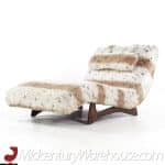 Adrian Pearsall for Craft Associates Mid Century Walnut Wave Chaise