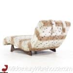 Adrian Pearsall for Craft Associates Mid Century Walnut Wave Chaise