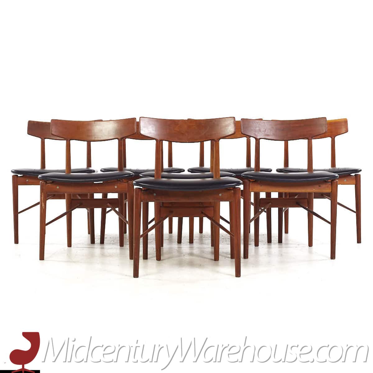 Arne Vodder for Sibast Mid Century Danish Teak Dining Chairs - Set of 8