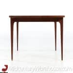 broyhill brasilia mid century walnut expanding dining table with 3 leaves
