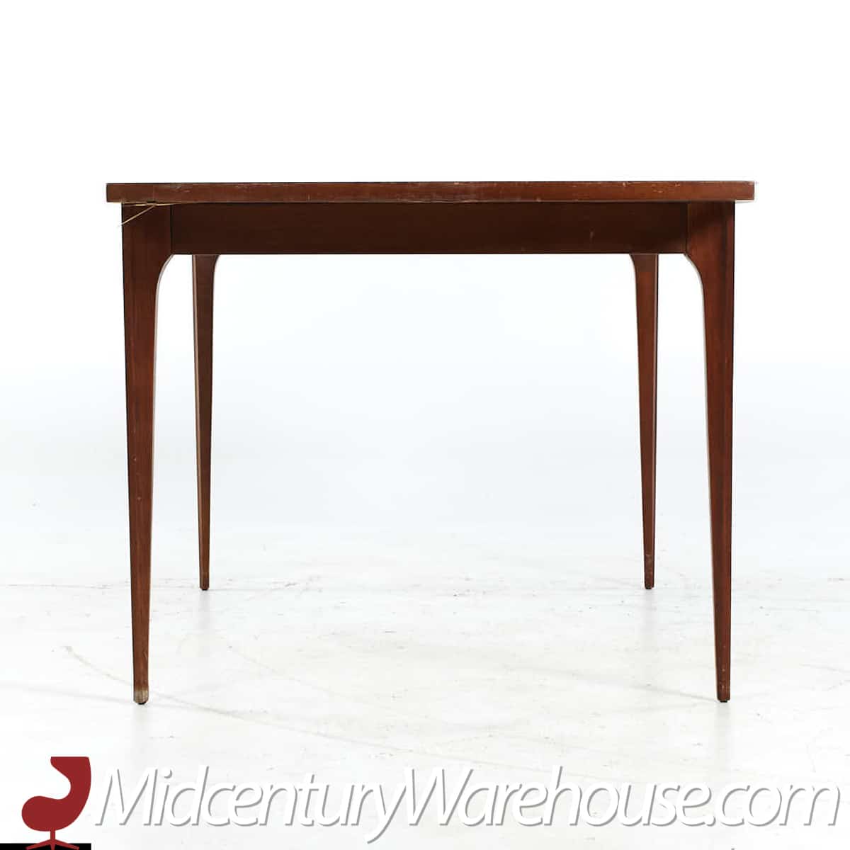 broyhill brasilia mid century walnut expanding dining table with 3 leaves