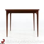 broyhill brasilia mid century walnut expanding dining table with 3 leaves