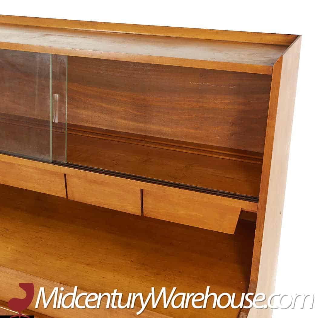 Crawford Furniture Mid Century Maple China Cabinet