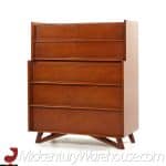 Edmond Spence Mid Century Birch Highboy Dresser