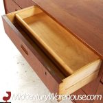 Falster Mid Century Teak 9 Drawer Lowboy Dresser