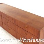 Falster Mid Century Teak 9 Drawer Lowboy Dresser