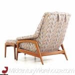 Folke Ohlsson for Dux Mid Century Lounge Chair with Ottoman