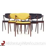 kai kristiansen model 42 mid century rosewood z dining chairs - set of 6