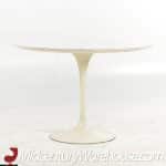 Knoll Mid Century White Laminate 42 Inch Tulip Dining Table