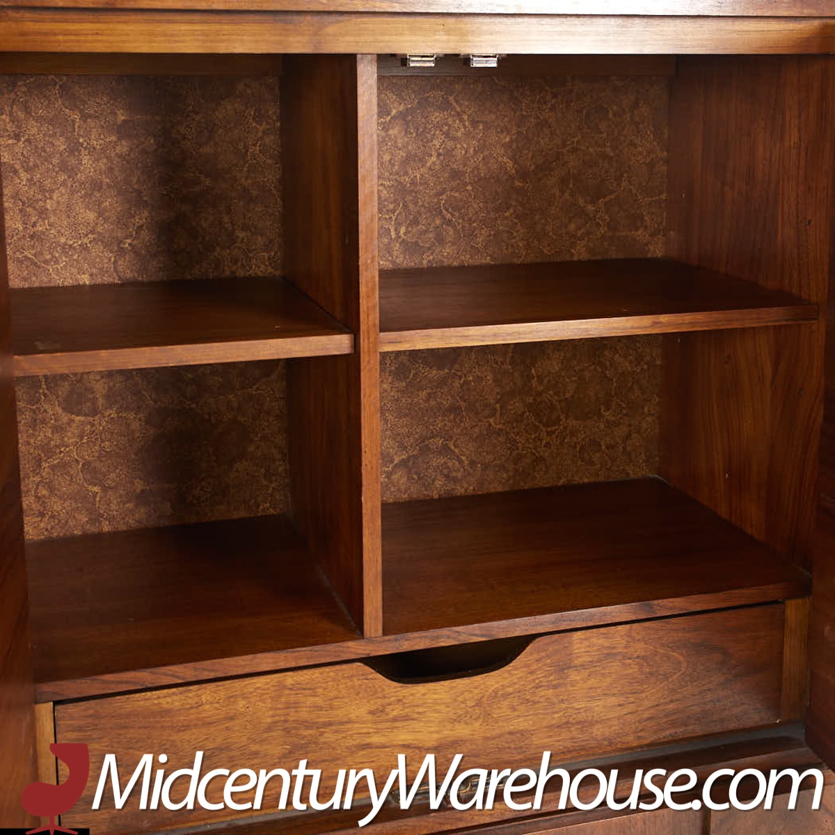 Lane Staccato Mid Century Walnut Brutalist Armoire Dresser (copy)