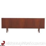 Lehigh Leopold Mid Century Walnut and Brass Credenza