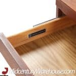 Lehigh Leopold Mid Century Walnut and Brass Credenza