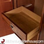 Leif Jacobsen Style Mid Century Danish Rosewood Armoire Cabinet