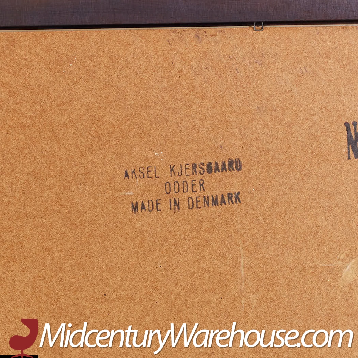aksel kjersgaard for odder mid century danish rosewood mirror