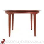 Mid Century Teak Dining Table with 2 Leaves