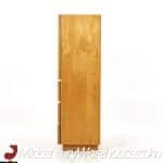 Milo Baughman Style Lane Mid Century Burlwood Armoire