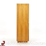 Milo Baughman Style Lane Mid Century Burlwood Armoire