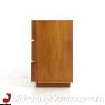 Milo Baughman Style Lane Mid Century Burlwood Lowboy Dresser