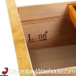 Milo Baughman Style Lane Mid Century Burlwood Lowboy Dresser