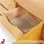 Milo Baughman Style Lane Mid Century Burlwood Lowboy Dresser