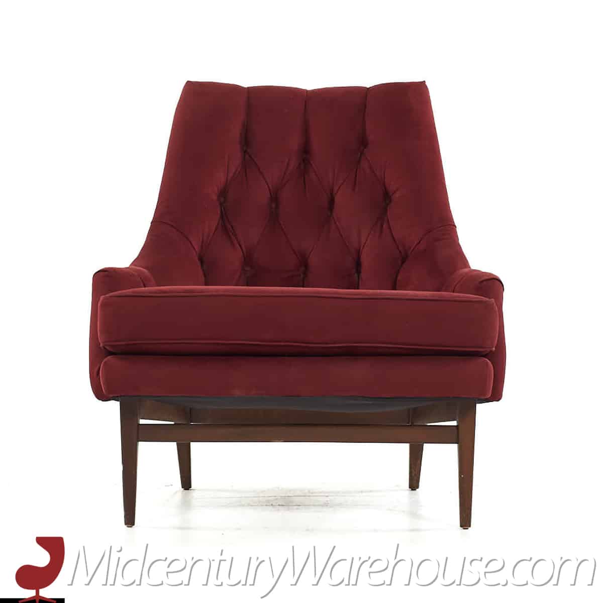 Milo Baughman for James Inc. Mid Century Lounge Chair with Ottoman