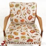 Milo Baughman for Thayer Coggin Archie Mid Century Walnut Lounge Chairs - Pair