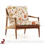Milo Baughman for Thayer Coggin Archie Mid Century Walnut Lounge Chairs - Pair