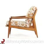 Milo Baughman for Thayer Coggin Archie Mid Century Walnut Lounge Chairs - Pair