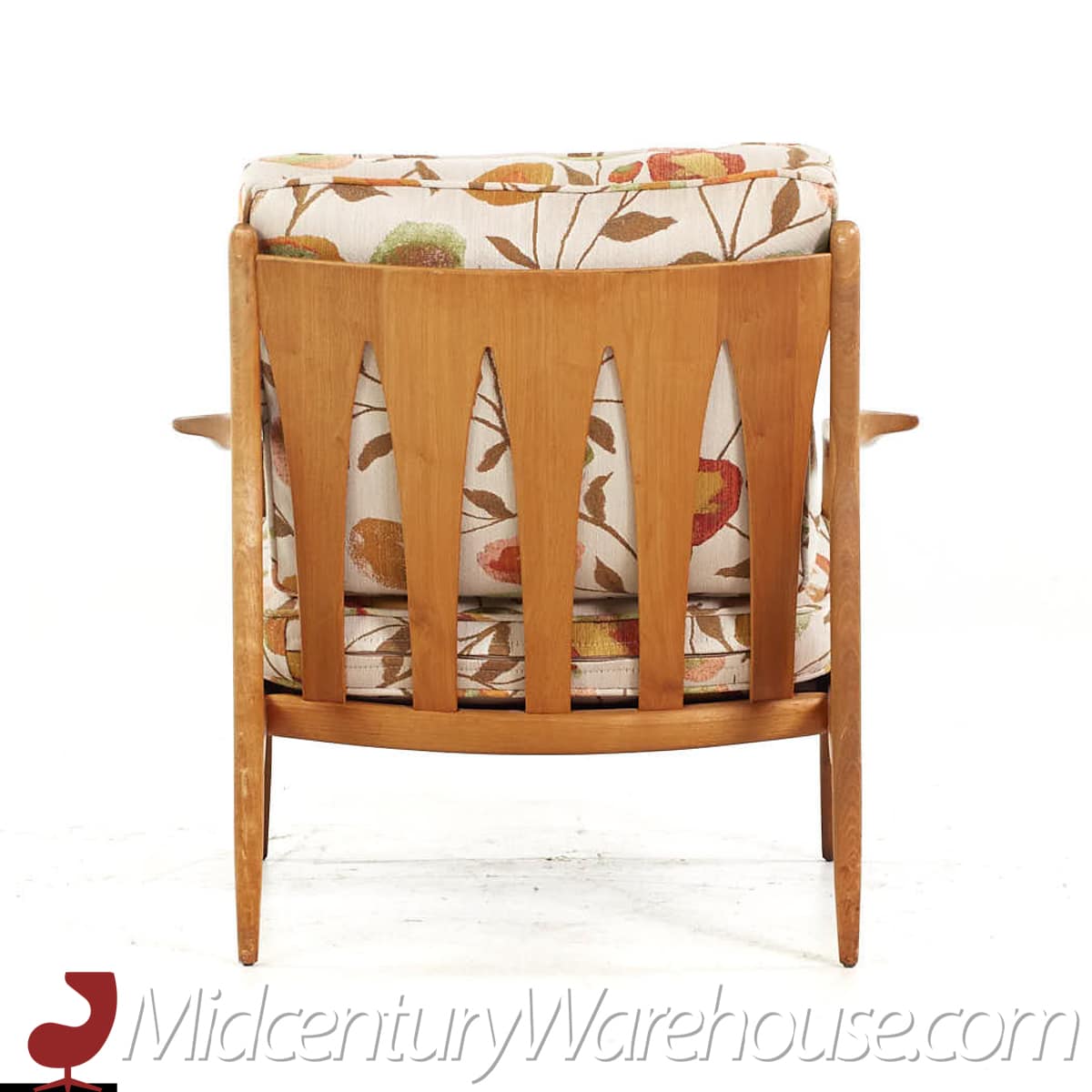 Milo Baughman for Thayer Coggin Archie Mid Century Walnut Lounge Chairs - Pair