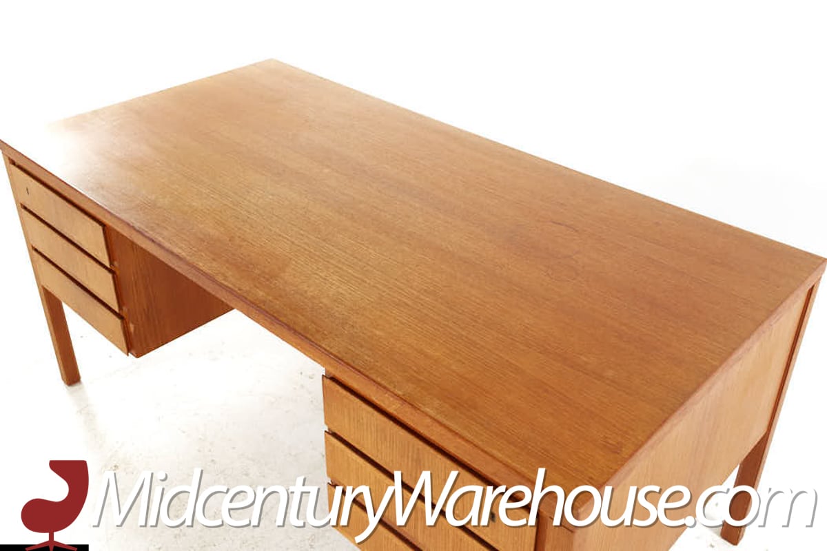 oman junn mid century danish model 77 teak desk
