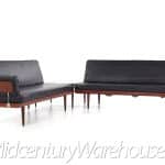 Peter Hvidt and Orla Molgaard-nielsen Mid Century Minerva Danish Teak Sectional Sofa and Table Set
